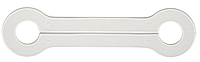Обвод-пластина для труб, вн 22 мм L210 белая