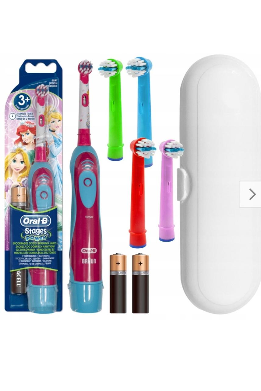 Електрична зубна щітка для дітей Oral-B Stages Power Princesses + 5 насадок + пенал