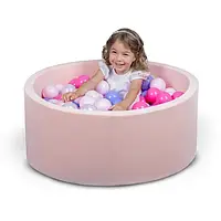 Бассейн для дома сухой, детский, нежно-розовый - Ассорти 100 см
