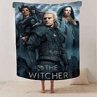 Плед Відьмак The Witcher качественное покрывало с 3D рисунком размер 135х160