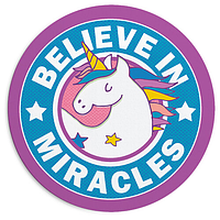 Килимок для миші круглий Believe in miracles