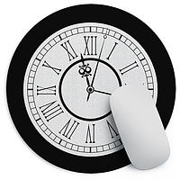 Килимок для миші круглий Годинник