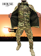 Осенний тактический костюм 3 в 1 на флисе камуфляж мультикам, HSafari, размер XL