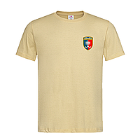 Песочная мужская/унисекс футболка Морская пехота 35 бригада (4-6-4-пісочний)