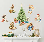 Новорічні наклейки Звірята, фото 3