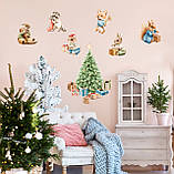 Новорічні наклейки Звірята, фото 4