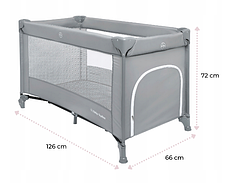 Дорожнє дитяче ліжечко складний манеж Moby System 68 x 126см, фото 4