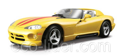 Автомодель - DODGE VIPER RT/10 (асорті білий, жовтий, 1:24)