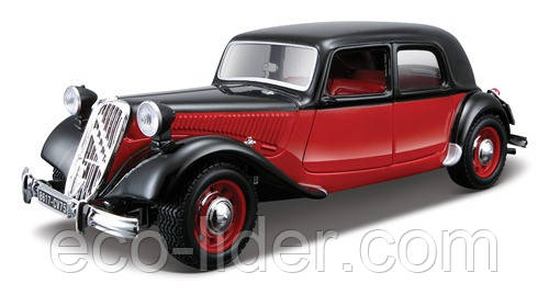 Автомодель - CITROEN 15 CV TA (1938) (асорті чорний, червоно-чорний, 1:24)