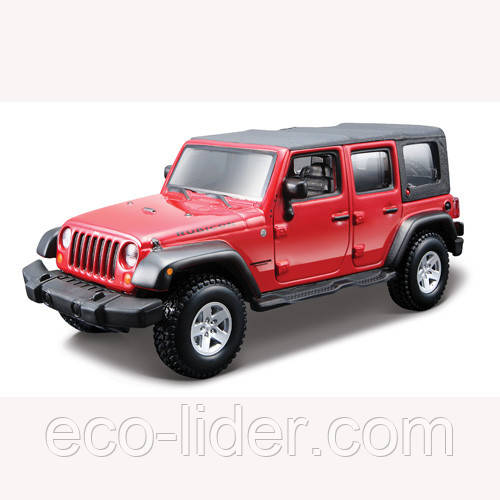 Авто-конструктор - JEEP WRANGLER UNLIMITED RUBICON (красный, 1:32)