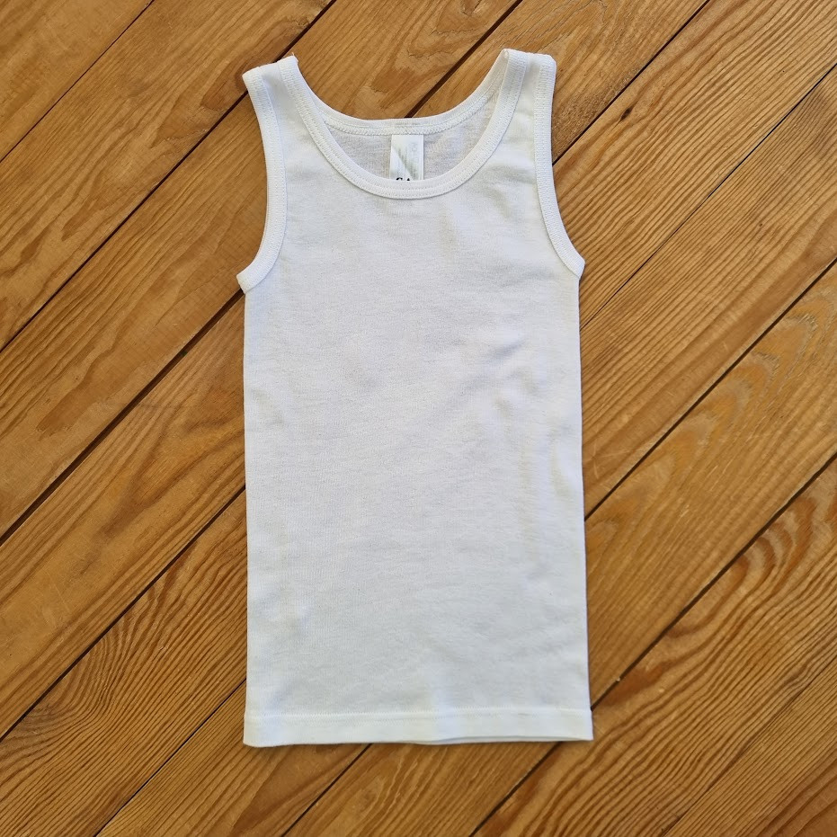 Майка для хлопчика, зріст 134-140, колір білий
