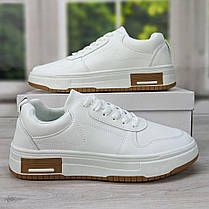 Кросівки кеди чоловічі білі демісезонні Swin-shoes 3635, фото 3