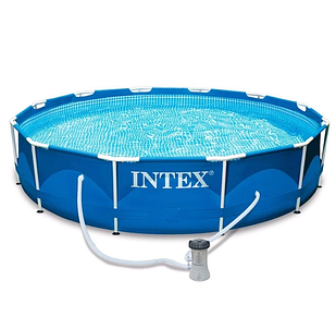 Каркасний басейн Intex 28212 (366-76 см), 6503 л, World-of-Toys