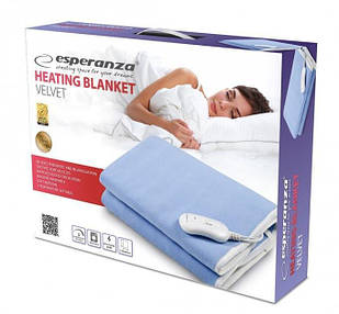 Електроковдра Esperanza EHB001 Velvet blue 150 х 80 cm