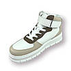 Дитячі/підліткові зимові кросівки-конверси, зручні, Stilli MB 05-41, білий + бежевий, 36-41 р, фото 4