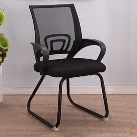 Зручне крісло для офісних приміщень — АКЛАС Тіто, чорного кольору, макс навантаження 120 кг