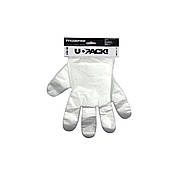 Одноразові поліетиленові рукавички