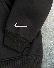 Зимова вінтажна Зіп Кофта Nike чоловіча на флісі Vintage | Світшот Найк теплий на короткій змійці, фото 4