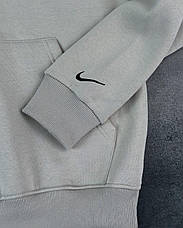 Зимова вінтажна Зіп Кофта Nike чоловіча на флісі Vintage | Світшот Найк теплий на короткій змійці, фото 6