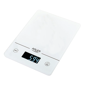 Ваги кухонні Adler AD 3170 White до 15кг точність 1г Польща