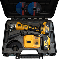 Аккумуляторная болгарка безщеточная Dewalt DCG405P2 (36В 54 а/г)