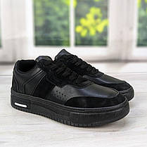 Кросівки кеди чоловічі чорні демісезонні Swin-shoes 3635, фото 3