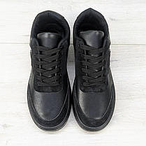 Кросівки кеди чоловічі чорні демісезонні Swin-shoes 3635, фото 5