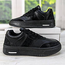 Кросівки кеди чоловічі чорні демісезонні Swin-shoes 3635, фото 6