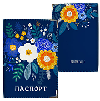 Обкладинка на паспорт Українські квіти