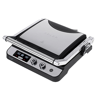 Електричний контактний (притискний) гриль Adler AD 3059 2в1 (LED, 3000 Вт, Польща)