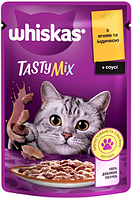 Влажный корм для котов Вискас Whiskas TastyMix Ягненок Индейка 85 г