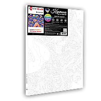 Картина за номерами Космічна дівчина 40*50 см неонові фарби Santi (954518), фото 3