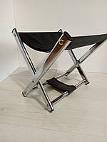 Підставка для сумки на металевих ніжках 31 см велюр Графітовий (Г1)