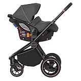 Дитячий універсальний візочок 3в1 CARRELLO Epica/G CRL-8511/1 Iron Grey Темно-сіра, фото 4