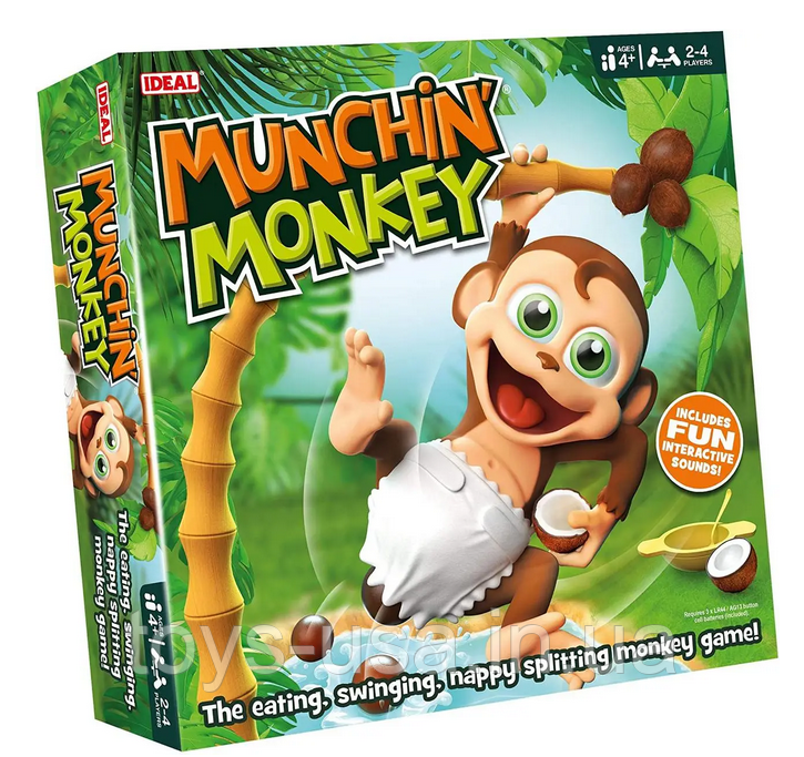 Настільна гра Голодна мавпа Чарлі Munchin' Monkey Charlie Ideal