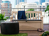 Лава-скриня Keter Eden Garden Bench 265 л. 230398 для зберігання бежева (183978), фото 5