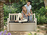 Лава-скриня Keter Eden Garden Bench 265 л. 230398 для зберігання бежева (183978), фото 4