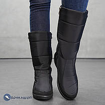 Дутики жіночі чорного кольору, фото 2