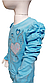 Кофта для дівчинки Primax на зріст 104,110,116 см голуба (094), фото 3