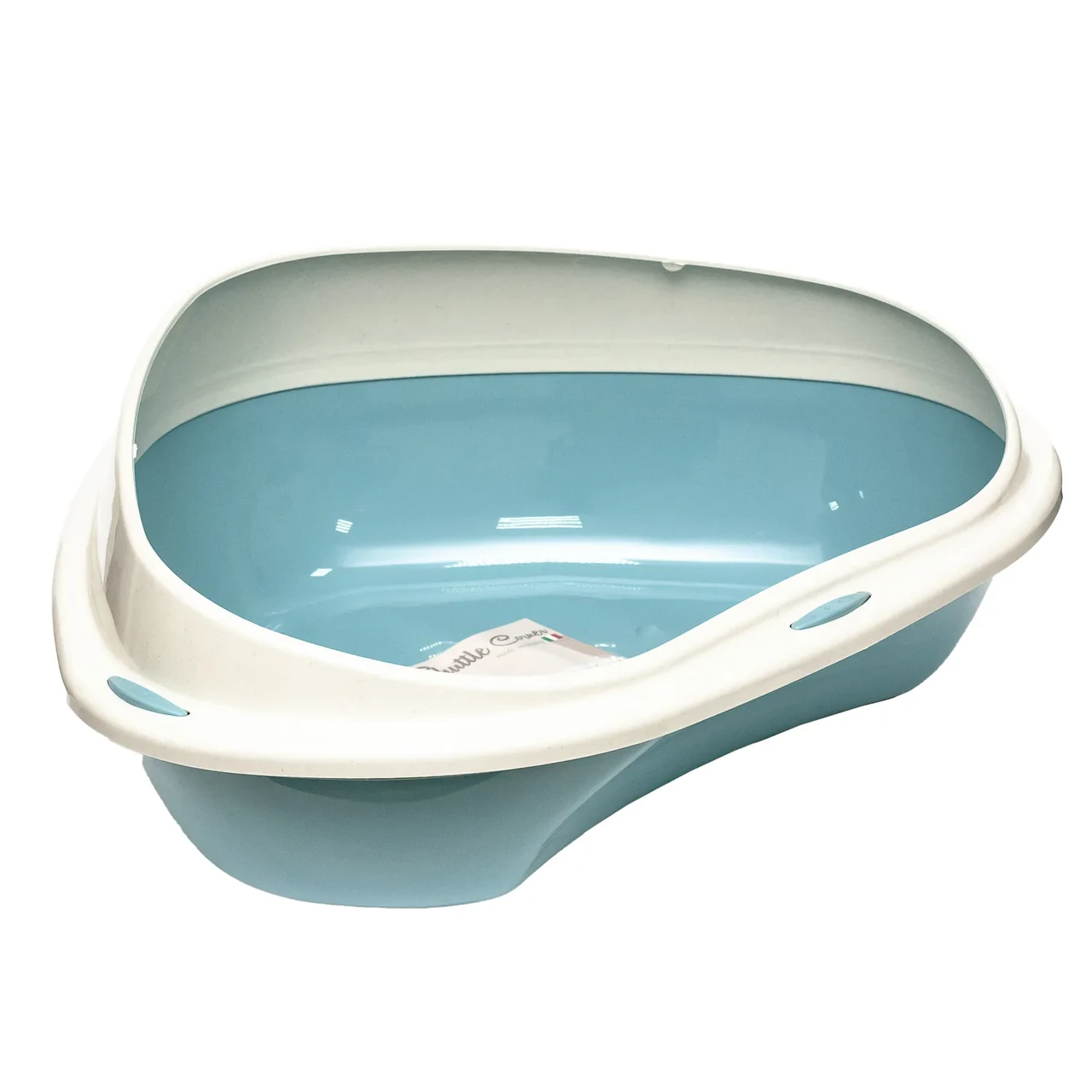 Кутовий туалет для котів Shuttle Corner з бортиком, розмір 49 x 40 x 17.5 см, фото 1