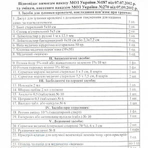 Аптечка АМА-1 (до 9 осіб) Бокс Коричневий "Червоний хрест" / зі знеболюючим (Новокаїн), фото 2