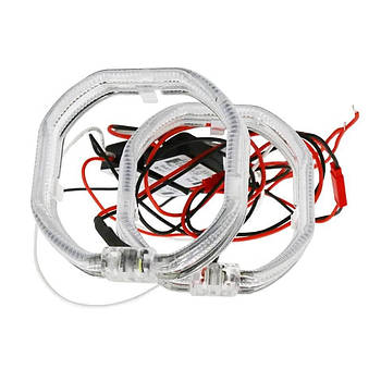 Ангельські очі LED CREE 80 mm SQ КВАДРАТ (2шт)