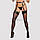 Гартери Obsessive A741 garter belt, чорні, OS, штучна шкіра, фото 3