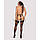 Гартери Obsessive A741 garter belt, чорні, OS, штучна шкіра, фото 5