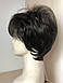 Коротка жіноча перука з штучного волосся колір шоколад, фото 2