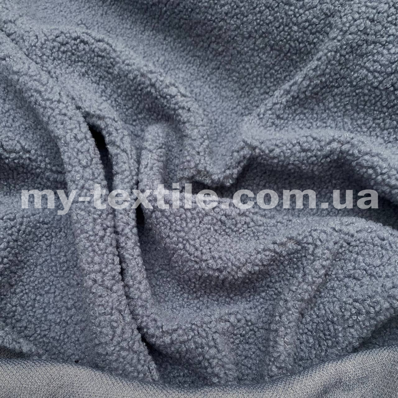 Тканина хутро Тедді Баранчик 320 г/м2 Темно сірий