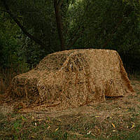 Маскувальна сітка 5х5м для автомобіля та військової техніки осіння мультикам