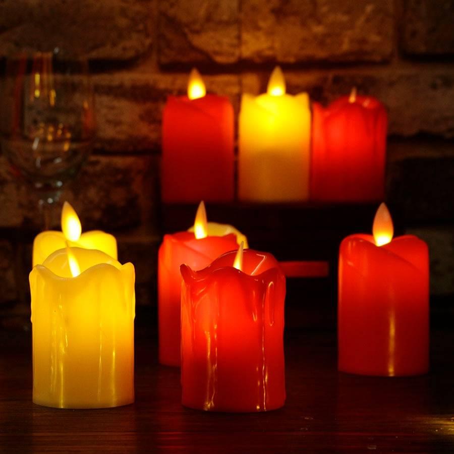 Светодиодная свеча с подвижным теплым пламенем WKS NO.90382_BIAŁY /21116 - фото 5 - id-p1964805205