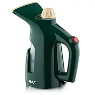 Ручний вертикальний відпарювач для одягу із мірною чашею для води на 800 Вт RAF R.1161 Зелений, фото 2