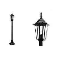 Светильник/корпус master LED, садово-парковый, накладной, 105см, квадратный, чёрный, 1xE27, Victoria